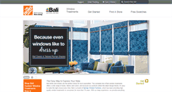 Desktop Screenshot of homedepot.baliblinds.com